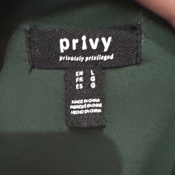 Privy Dark Green Sparkle Mesh Cut-Out Bodysuit - Picture 5 of 10